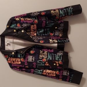 Disney Silky Moto Jacket Size Girls L 14/16